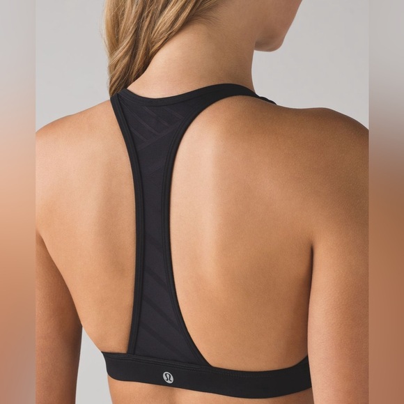 Lululemon Hot Like Agni Bra -Size 8 Black - Picture 2 of 6